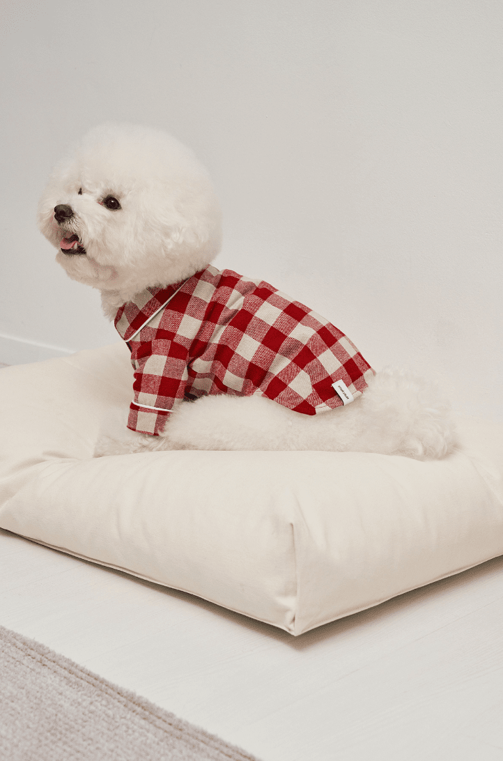 Check Cotton Pajamas Red - Sir Dogwood